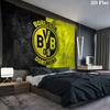 Arazzo da parete Borussia Dortmund, coperta in tessuto stampato estetica, adatta per camera da letto, soggiorno e decorazione domestica.