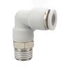 1/8" 1/4" 3/8" 1/2" BSP Male X 4 6 8 10 12 14 16 Mm Tube Elbow Brass Pneumatic Air Fittings Push In Connector For Air Compressor