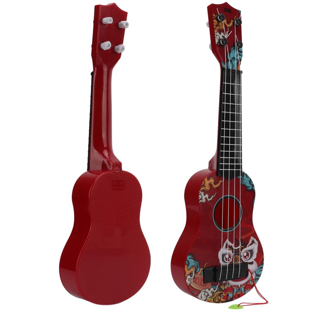 Kids Toy Ukulele Mini Plastic Guitar Musical Instrument for Preschool Children GiftRed