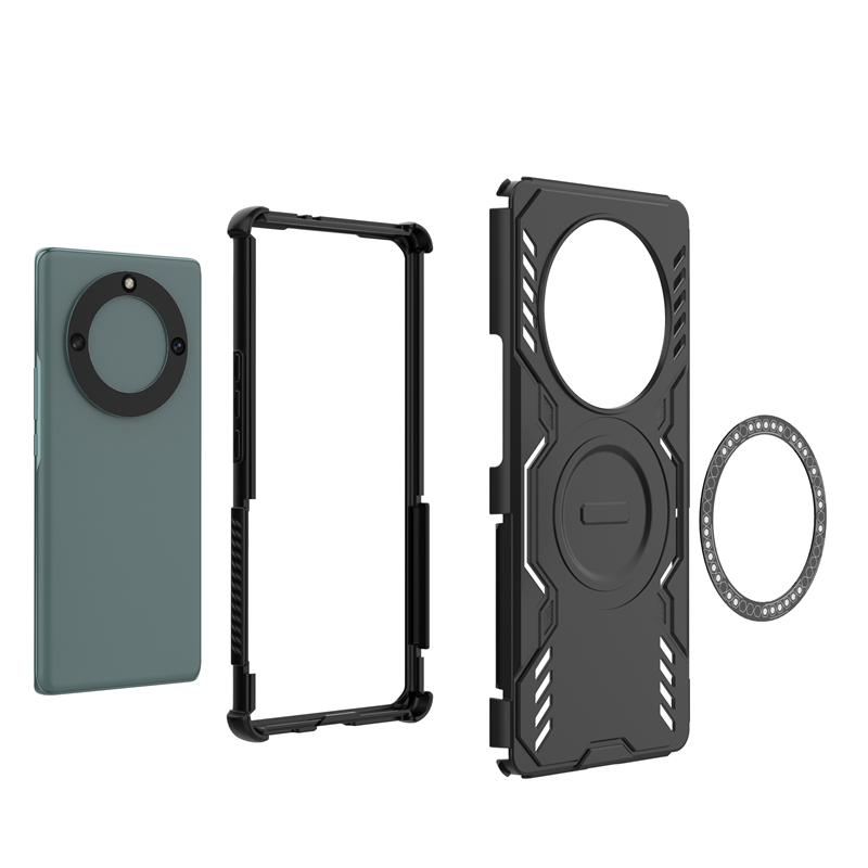 Pouzdro pro Honor X9A Pouzdro pro Honor X9A Anti-knock Armor PC Magnetická adsorpce Bezdrátové nabíjení Zadní kryt pro Pouzdro pro Honor X9A 6,67 palce