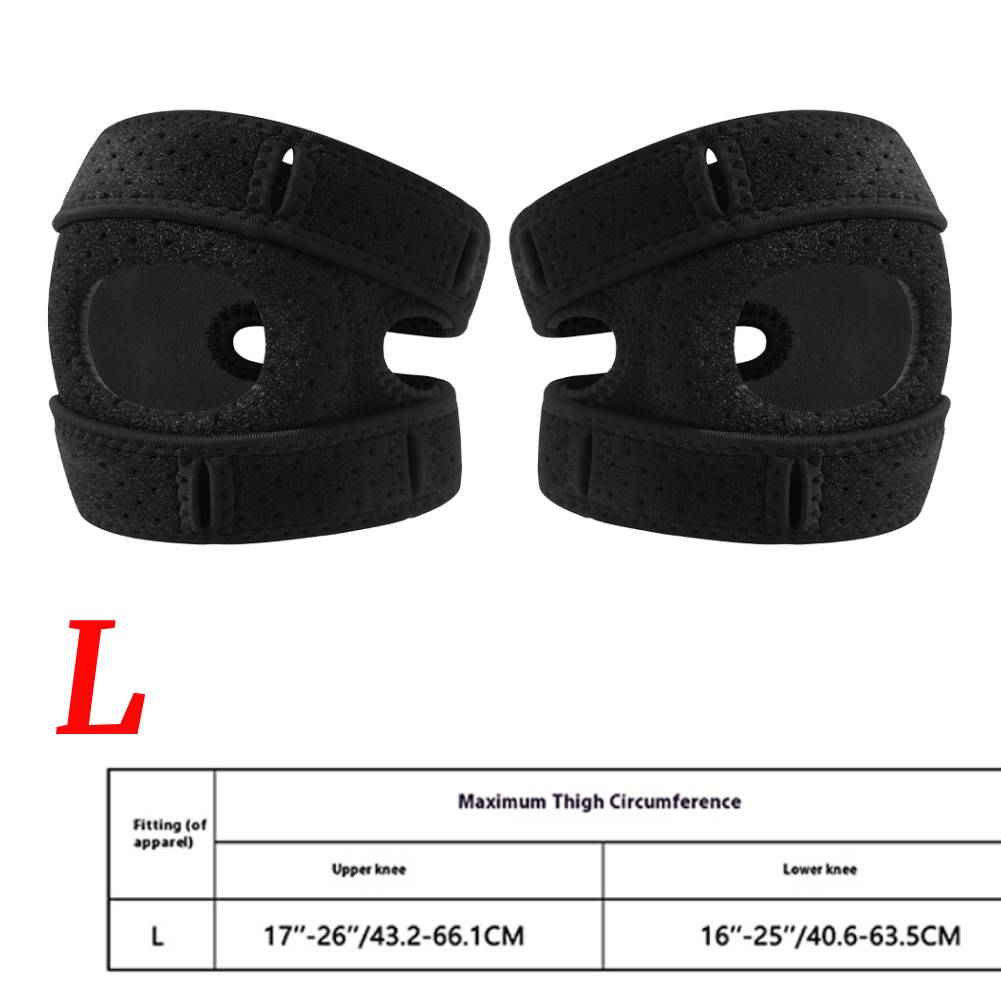 Patella Knee Brace Adjustable Open Patella Support Knee Support Wrap for Injuries Running Sports and Workouts