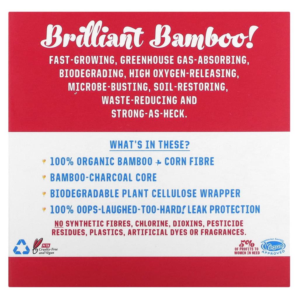 Glo, Bamboo Liner for Sensitive Bladder, Regular, 16 Liners