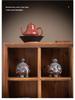 Ceramic Elephant Figurines - Wealth-Bringing Home Decor for Living Room, Wine Cabinet, or Foyer.