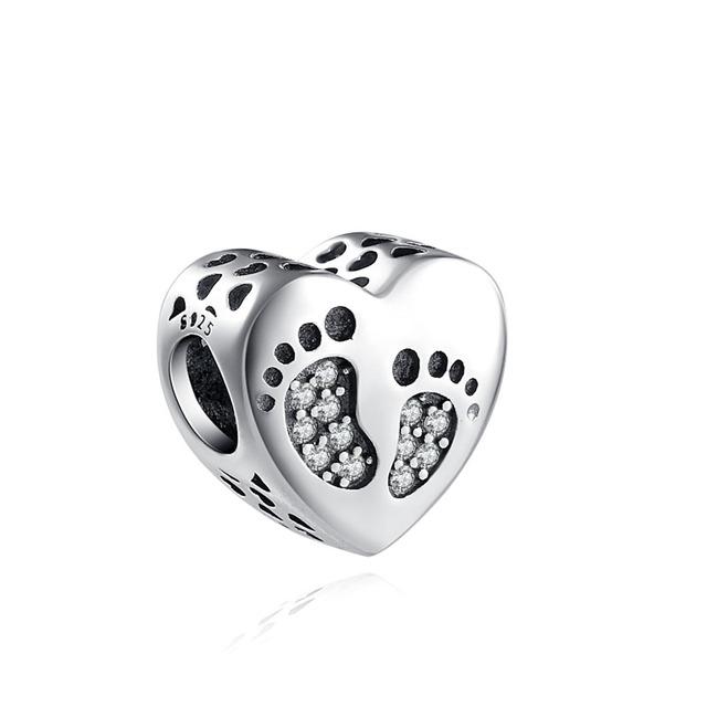 

POMOiii Новый Стерлингового Серебра 925 пробы Сердце Be Magical You Are My World Girlfriend Бусина Подходит Оригинальные Подвески Браслет Ювелирные Изделия Diy