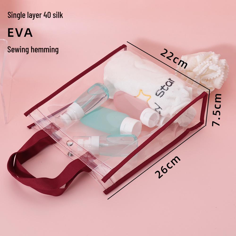 Transparent Waterproof EVA Handbag - Large Capacity Storage Bag