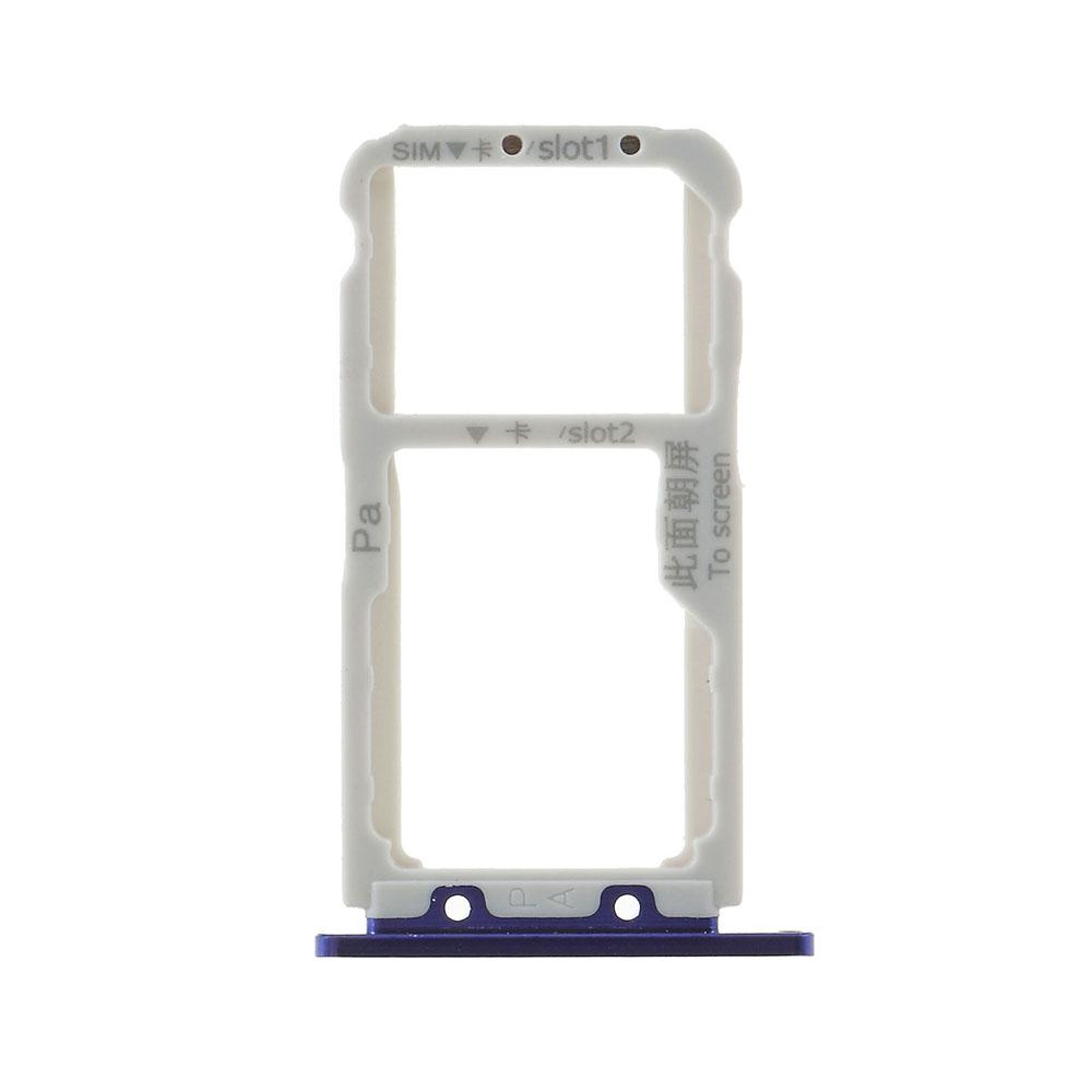 

Тримач слота лотка для двох SIM-карт, запчастина для ремонту для Huawei nova 3 Dark Blue