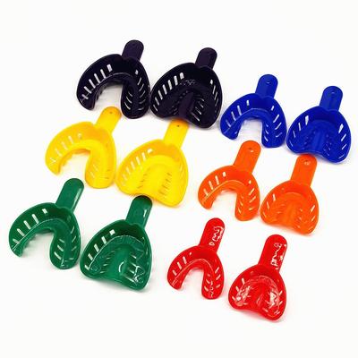 12 Teile/satz Dentalabdrucklöffel Kunststoff Dental Zentrale Versorgung Materialien Zähne Halter Mundpflege Werkzeuge Für Erwachsene Und Kinder