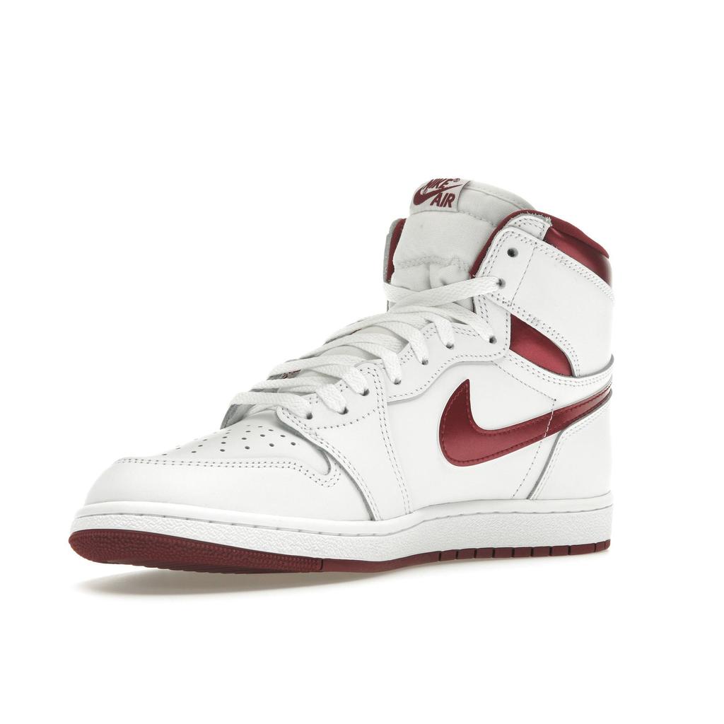 Air Jordan 1 Retro High 85 OG Metallic Burgundy Unisex Sneakers White Team-Red BQ4422-161