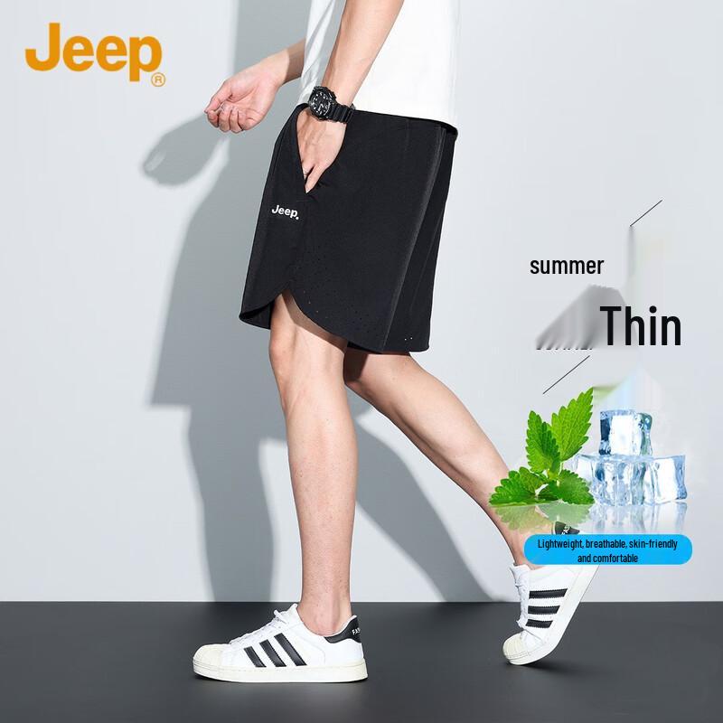 JEEP Men s Lightweight Breathable Summer Sports Casual Shorts