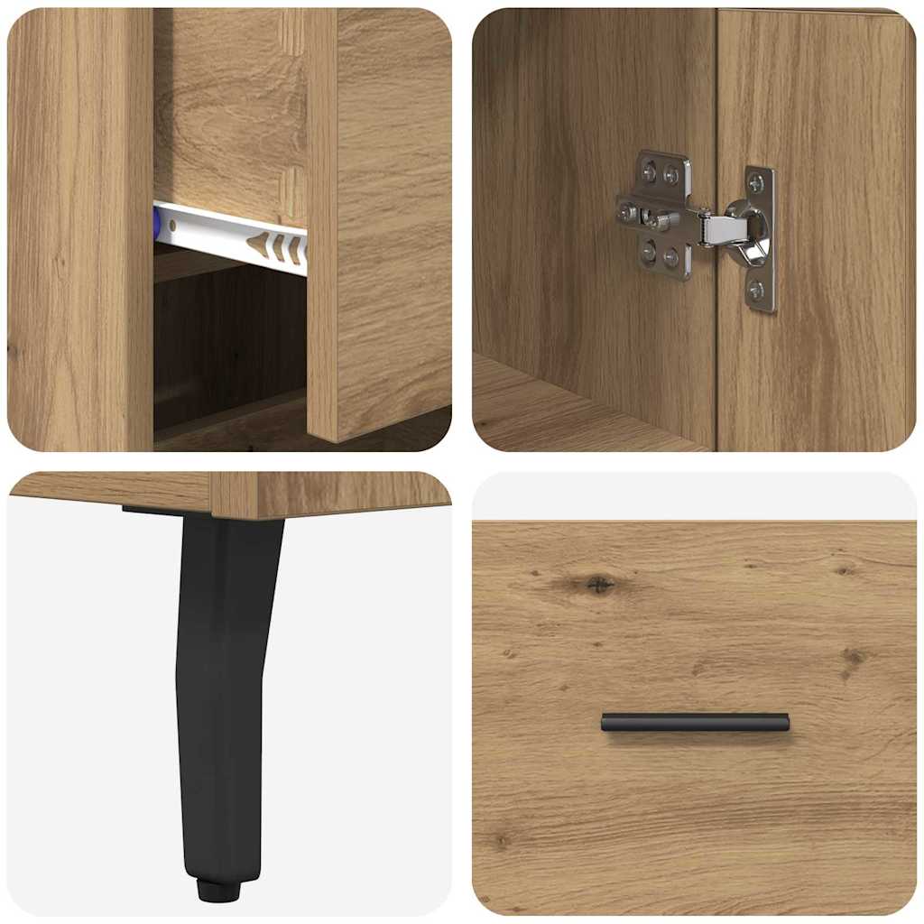 Highboard Artisan Oak 34.5 x 34 x 180 cm Particleboard