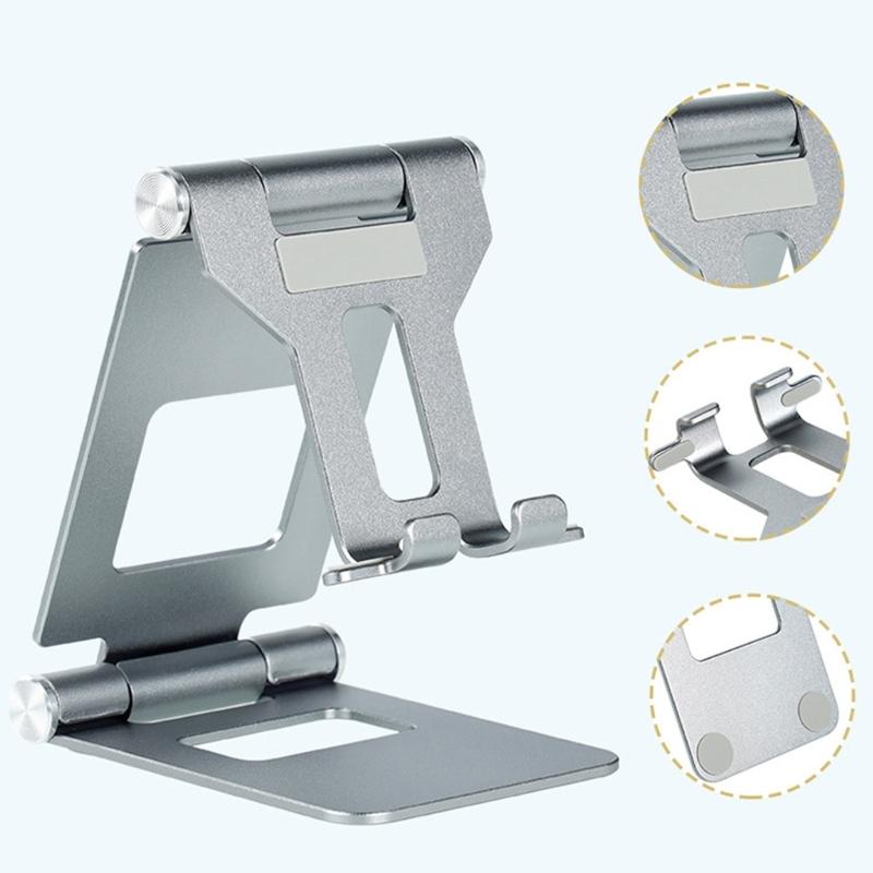 Cellphone Holder Angle Height Adjustable Holder Universal for Phone Tablet Foldable Support Stand Tabletop Phone Cradle
