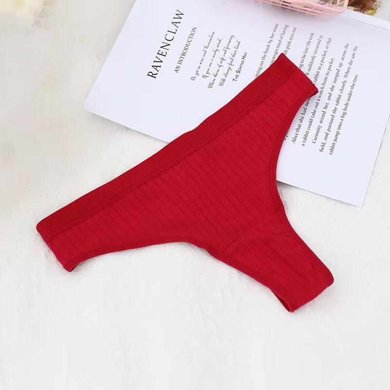 Women Cotton Panties M-XL Comfortable Thongs Underwear Women Bikini Underpants Sexy Low-rise Girl's T-back Panties