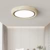 Circular Acrylic Cream Color Ceiling Lamp Nordic Modern Living Room Decoration Bedroom Atmosphere LED Ceiling Light Dimmable