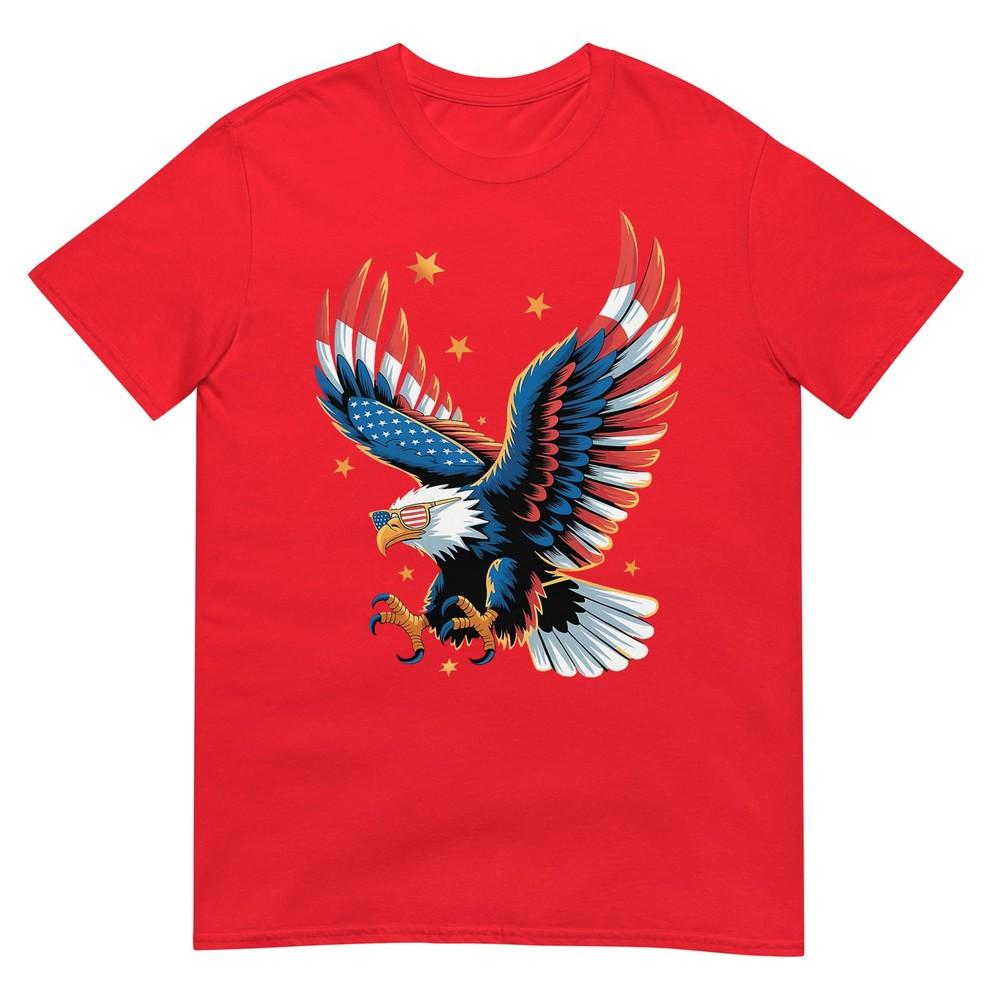 Patriotic Bald Eagle American Flag 4th Of July Eagle Usa TShirt S