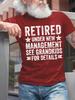 Unisexs Retired Under New Unisexageunisext See Grandkids For Details Funny Graphic Print Cotton Text Letters Casual Tshirt