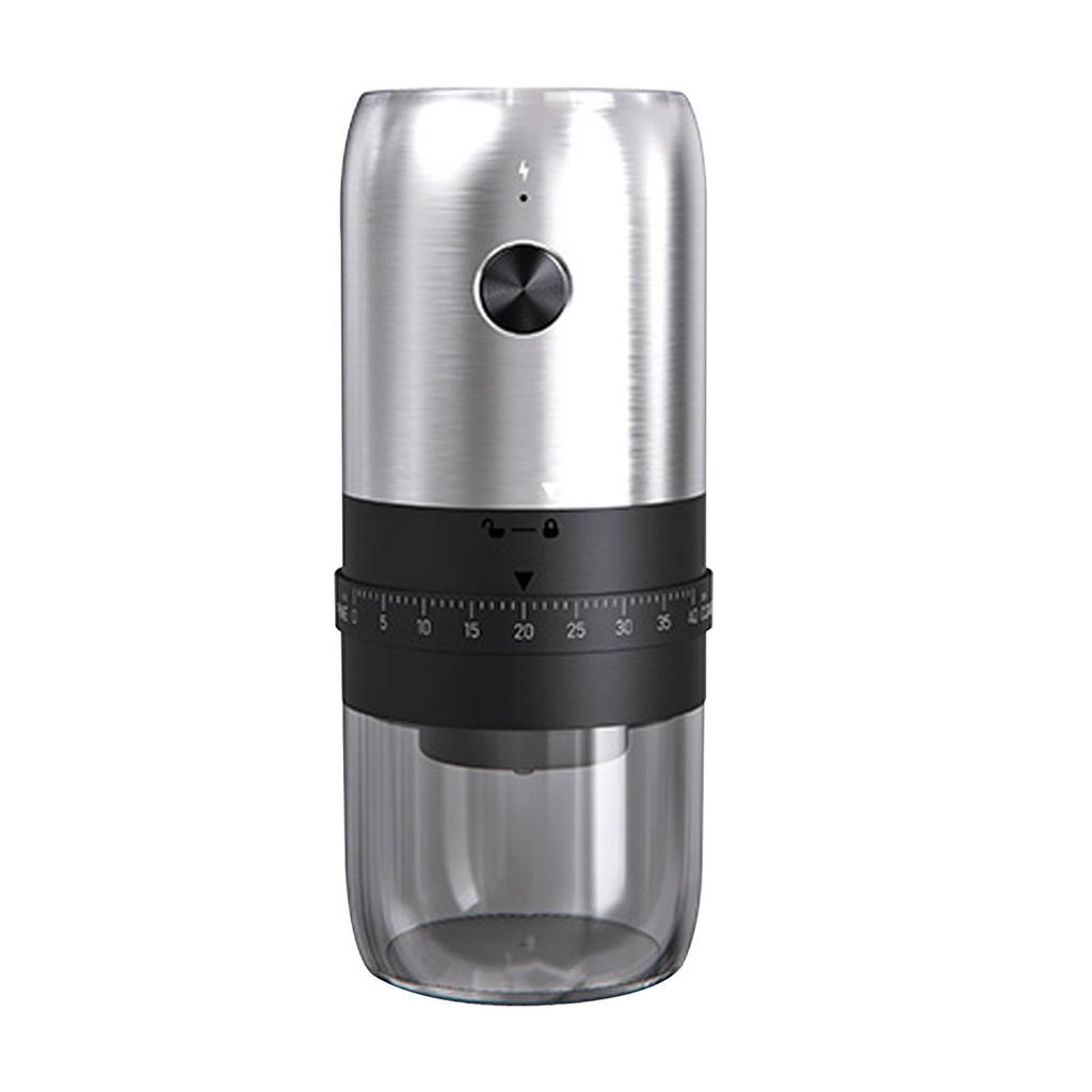 Electric Coffee Grinder with 40 Adjustable Settings Portable Rechargeable for Travel Home
