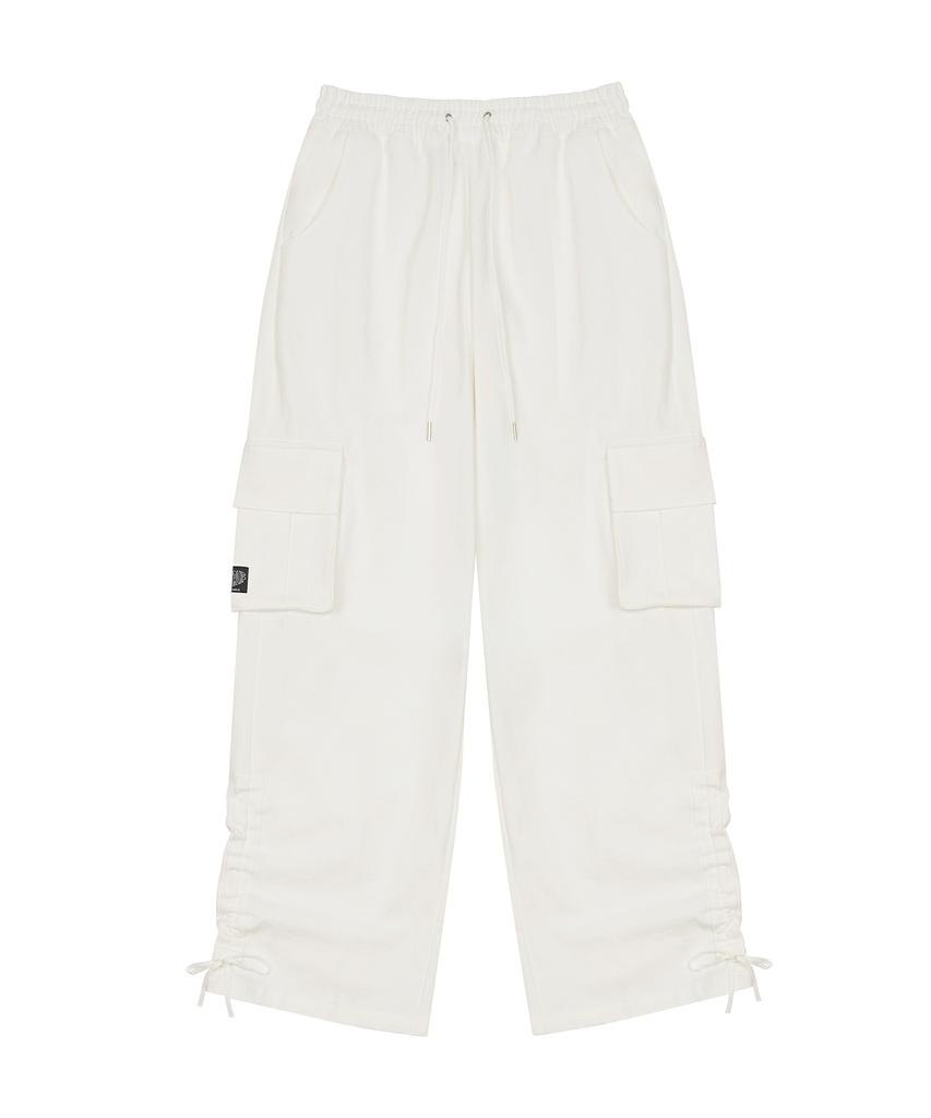 LUVISTRUE Ch Tuck Bootscut Pants(White)
