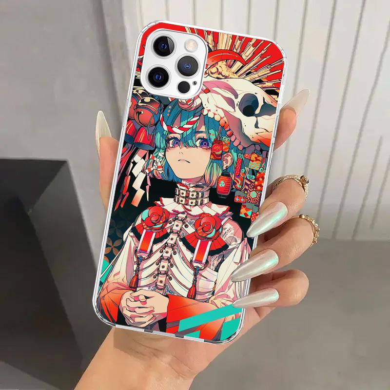 Japanese Style Anime Girl Phone Case for Iphone 17 Air 16 15 Plus 14 13 Mini 12 11 Pro Max 16E 7 8 SE 2020 Soft Funda Print Shel