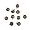10Pcs Metal Enamel English Letters Charms Pendant For DIY Jewelry Making Necklace Bracelet Accessories