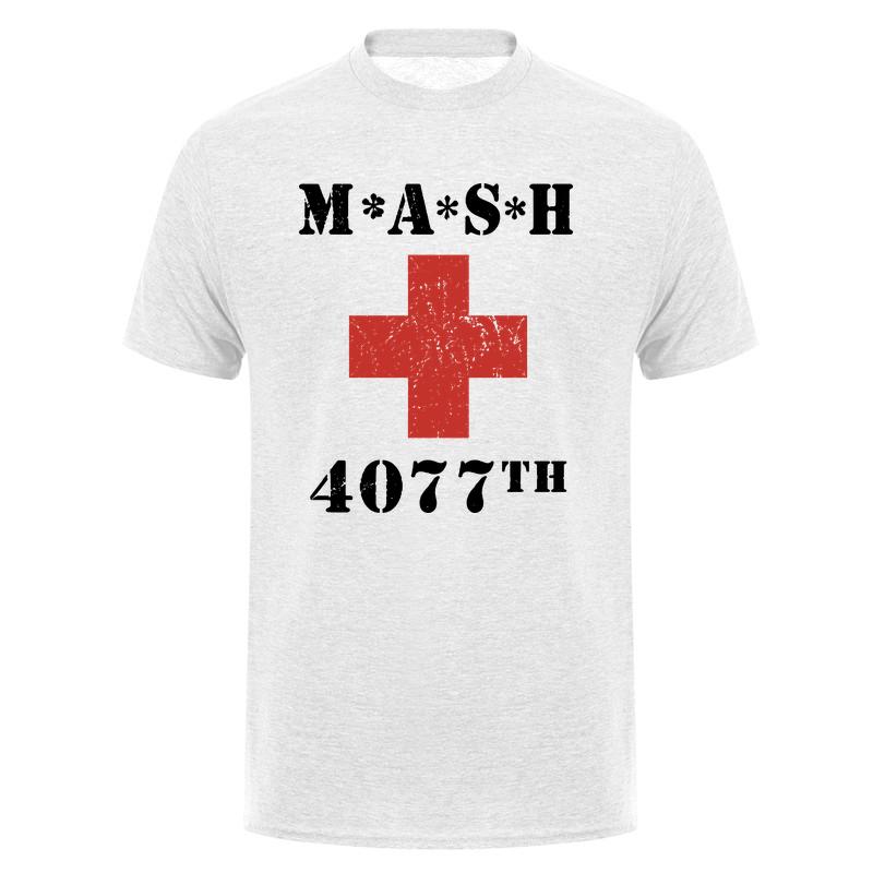 4077th Mash 4077 Alan Alda War T Shirt Unisex Cotton T Shirts Mash Short Sleeve Tee Shirt Cool Clothing Da100