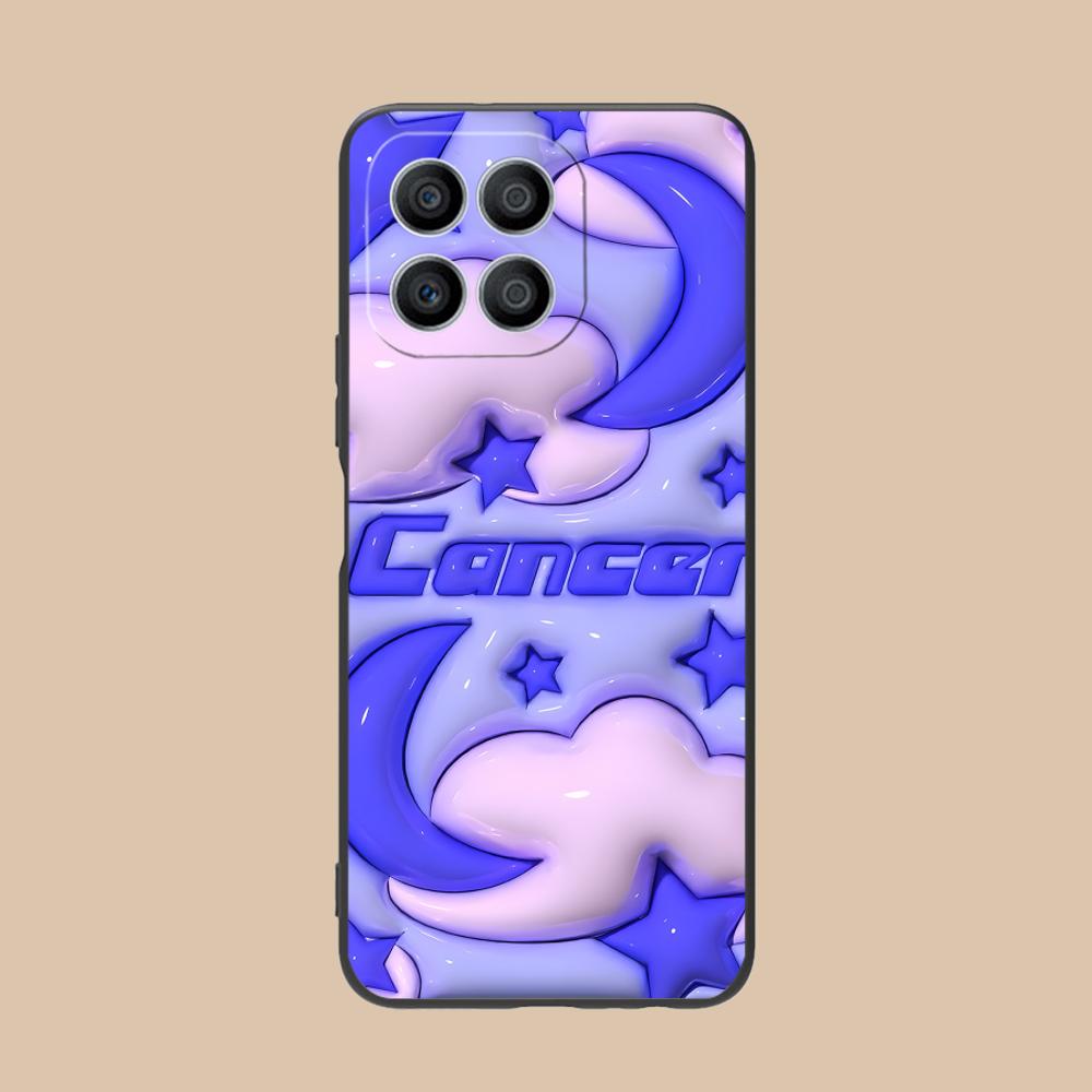 Zodiac Sign Cancer Mobile Phone Case for Honor 90 80 70 60 50 30 20 10 9 8 7 Pro S SE Lite 5G Colorful Printing Cover Pretty