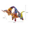 Resin Bull Sculpture Artist Graffiti Decor Modern Sculpture Present Home Office Shelf OX Figurine Bookcase Ornament Crafts
