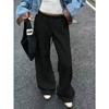 2025 Early Autumn New Style Retro Mid-low Waist Lazy Style Sweatpants Versatile Drapey Sports Casual Pants