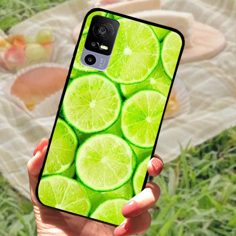 For TCL 40R Case TPU Soft Silicone Marble Phone Cover Case for TCL 405 406 408 403 TCL40R Shockproof Funda Love T771K Bumper