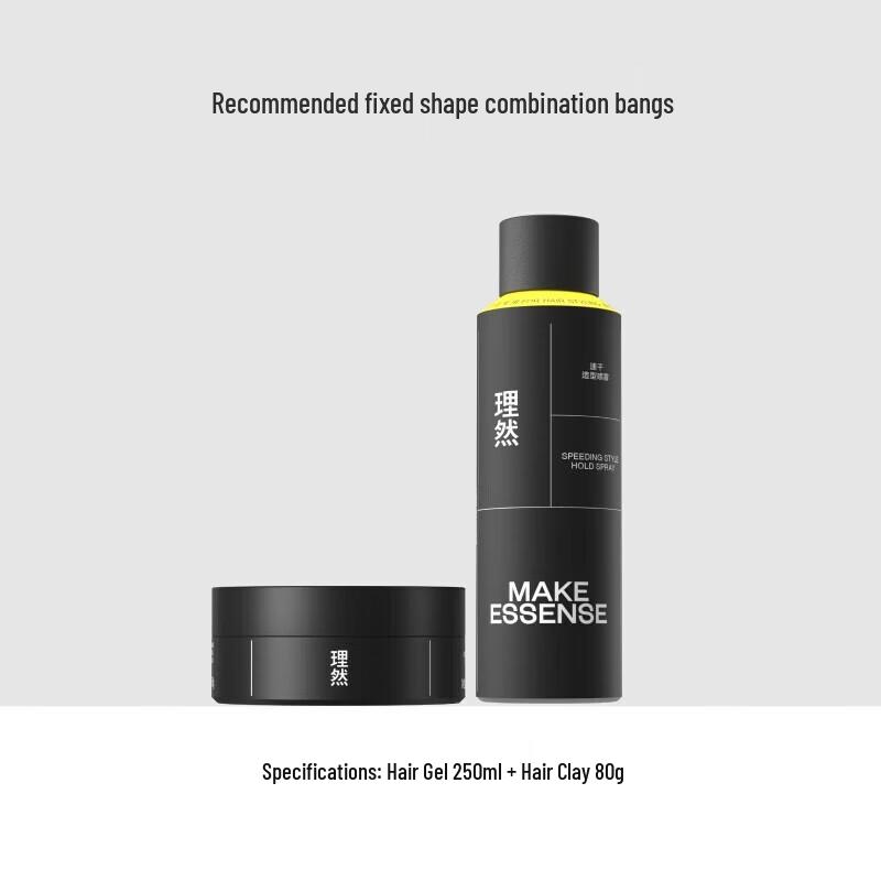 Liran Men s Hair Styling Set: Spray & Hair Clay
