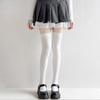 Women'S Sexy Solid Color Black White Thigh High Socks Cute Lolita Style Sweet Thin Leggings Velvet Soft Skin-Friendly Stockings