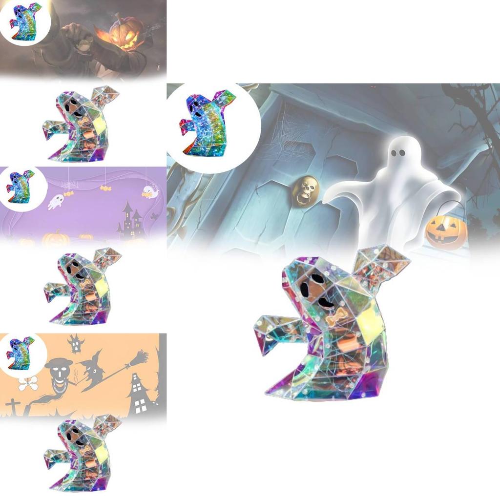 Transparente Bunte 20cm Halloween Geisterdekoration für Gruselige Atmosphäre Aufbau