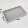 Simple Beige Grey Square Velvet Jewelry Storage Tray Display Ring Bracelet Necklace Storage Box Showcase Drawer Organizer Trays