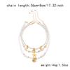 Multilayer  Starfish Sea Shell Beads Necklaces for Women Bohemian Starfish Conch Shell Choker Chain Summer Jewelry Gift