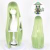Green Big Long Straight High Quality Synthetic Wig Comic Character cosplay Wig Comic Reality Show Wig
