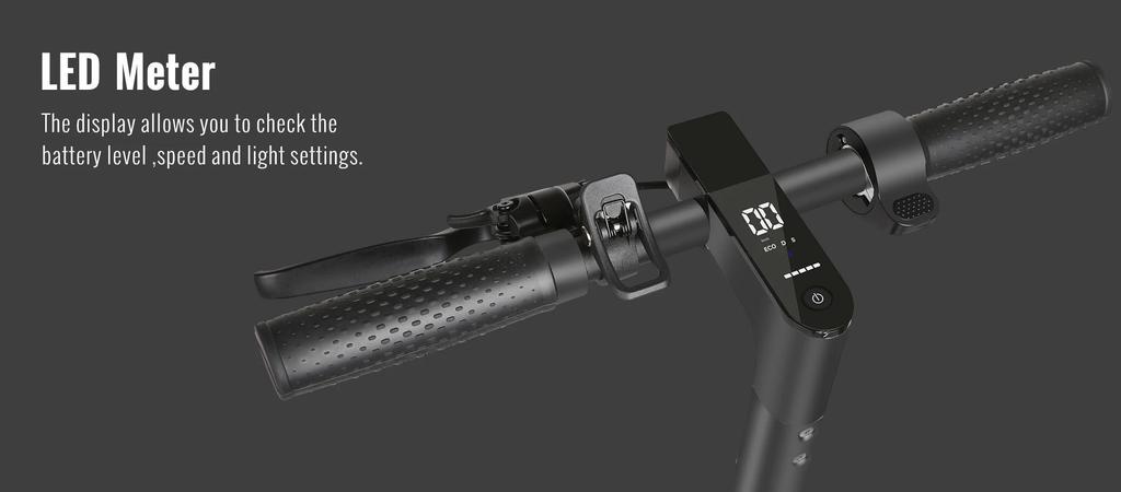 The N7MAX folding electric scooter is equipped with a 500W motor and a 36V 12.5Ah battery, with a maximum speed of 35KM/h