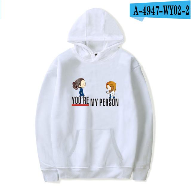 Harajuku Gray's Anatomy Tumblr Greys Anatomy printed Hoodies Sweatshirts Men/Women Comfortable Sweatshirt Adult/Child Pullovers