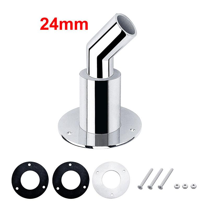 22/24mm Stainless Steel Hull Exhaust Fitting Tube Pipe Socket Hardware Part Air Diesel Heater For Boat Truck Yacht Accessories