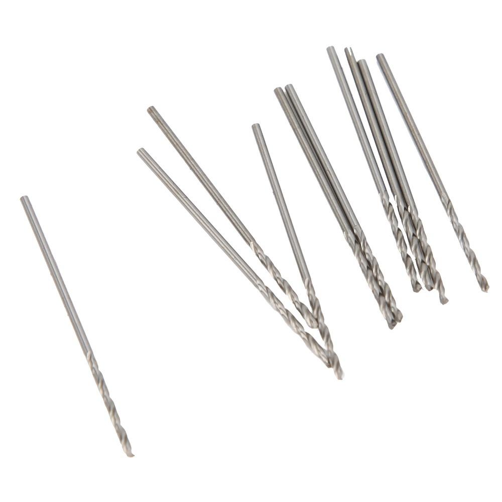 10pcs Micro Size Twist Drill Bit Small Size High Speed Steel 4241 Drill Bit  Industrial Supplies