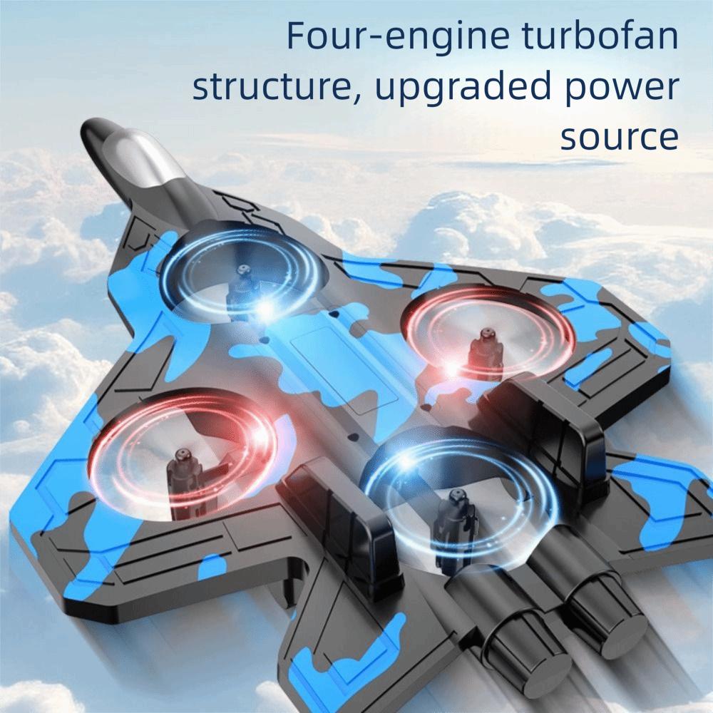 EPP Schaum Fernbedienung Schaumstoff Kampfflugzeug Wiederaufladbarer Schwerkraftsensor Vier-Motor Hubschrauber Spielzeug 2.4G Stunt mit Licht