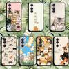 Cute Popular Coffee Cat Cartoon Phone Case For Samsung Galaxy A52 A42 A32 A22 A12 A02S A72 A73 A51 A41 A31 A21S A71 A40 A30S A20