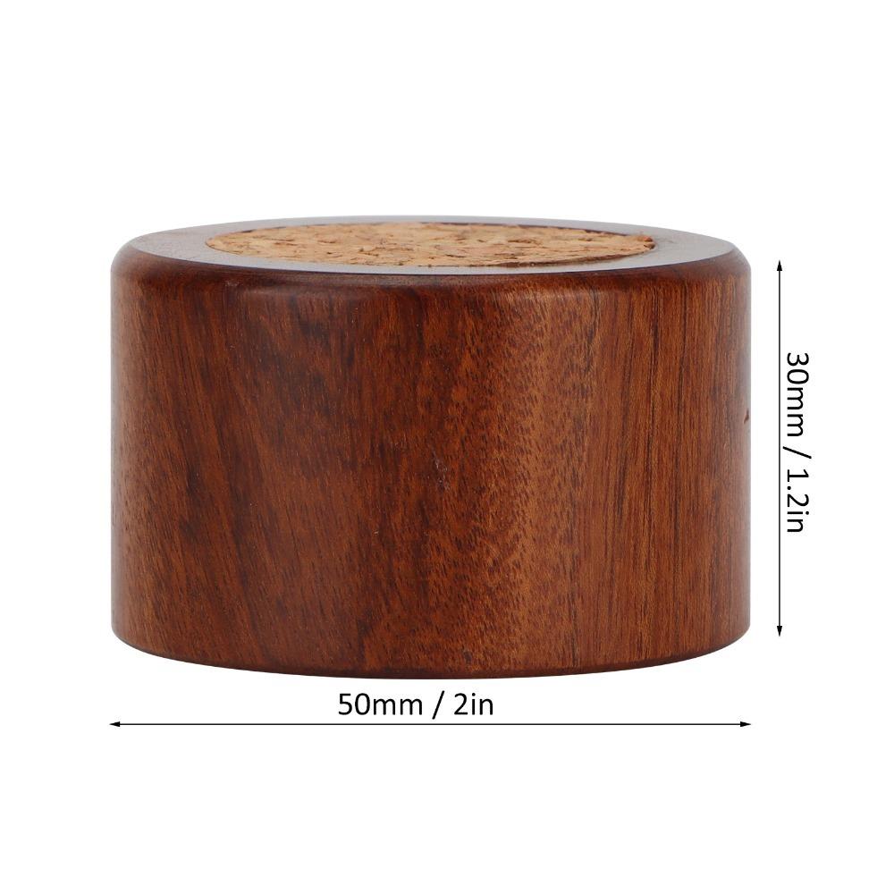 Vintage Style Wooden Sewing Pincushion Round Shape Pin Cushion Storage Needle Cushion Craft Tool Rosewood Needle