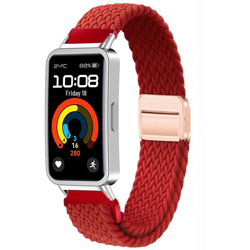 Compatible Nylon Woven Magnetic Buckle Strap for Huawei Band 11/11 Pro & Xiaomi Band 9/10