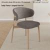 2026 Thickened Teddy Fleece Horn Button Chair Cover for C-Shaped Backrest - Retro Light Luxury Protector