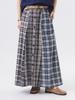Beams Boy Madras Check Crazy Skirt, Women's, Gray, One Size, 13270114803