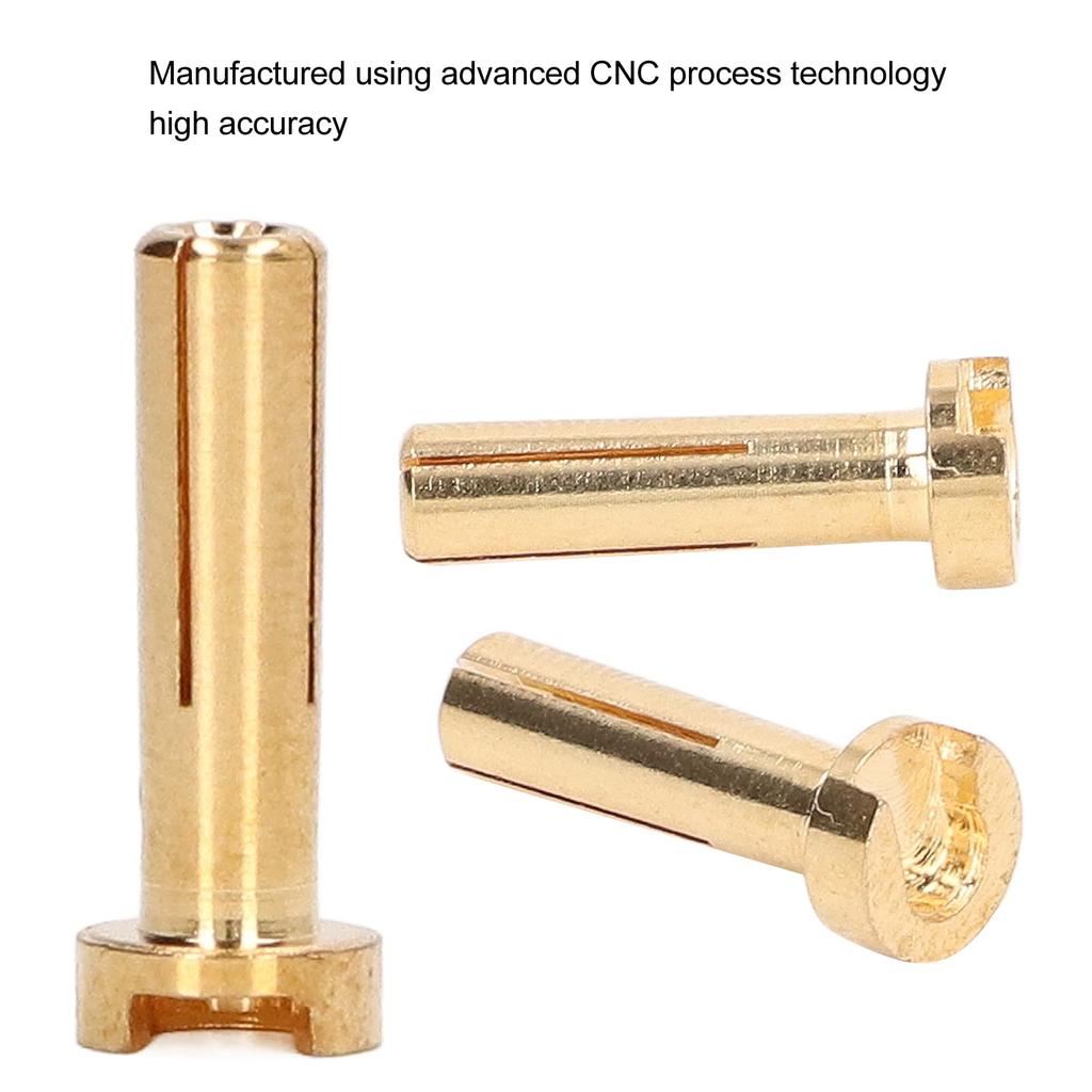 Connector Plug, RC Wire Plug, Good Contact, 4mm, High Precision Brass