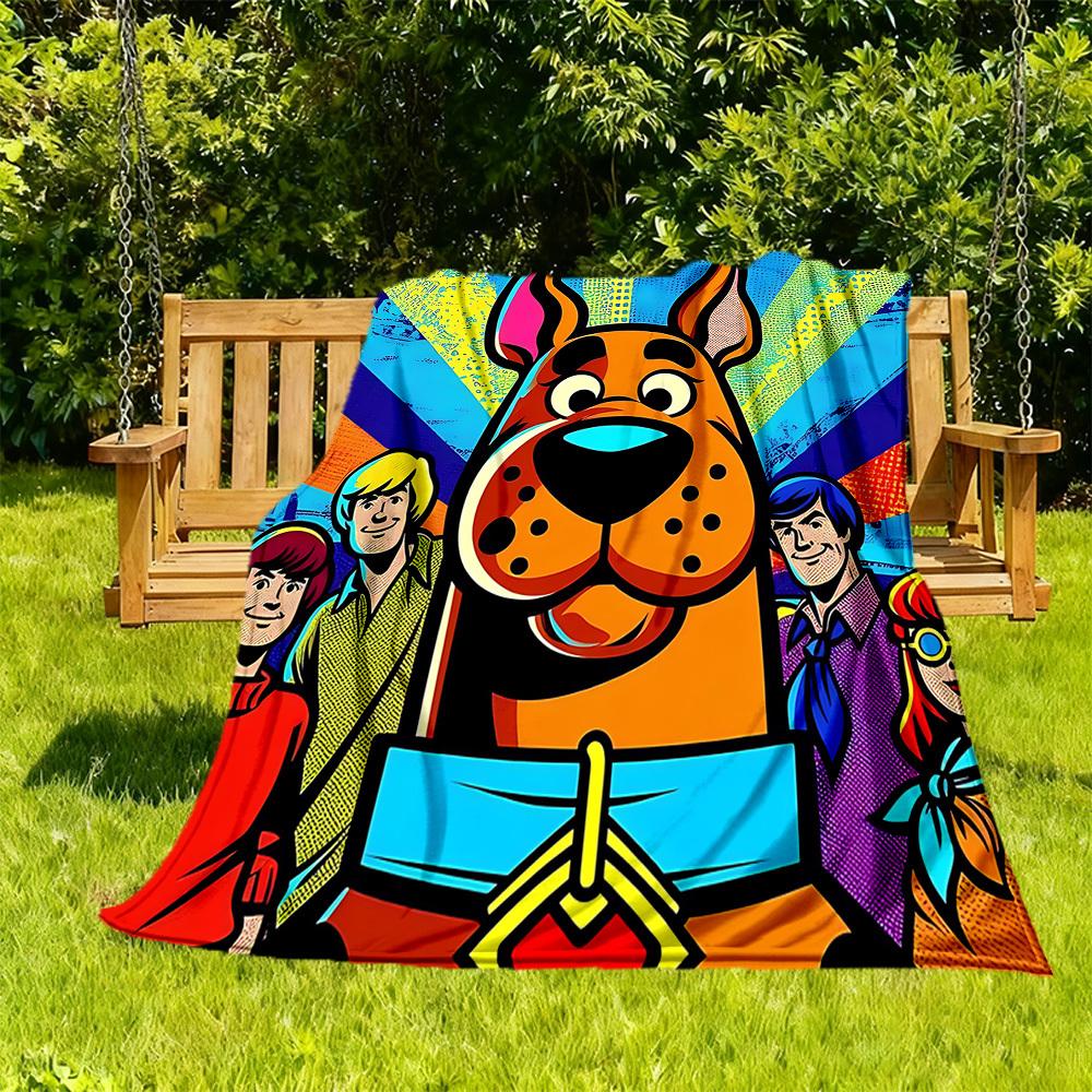 

1PC Scooby-Doo Outdoor Blanket Lightweight Flannel, Soft & Warm, All-Season Use for Sofa, Outdoor, Camping, Living Room, Office051 130x150cm