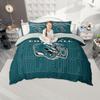 Homewish American Football Theme Duvet Cover Set Rugby Helmet Bedding Set Sports Bed Set
