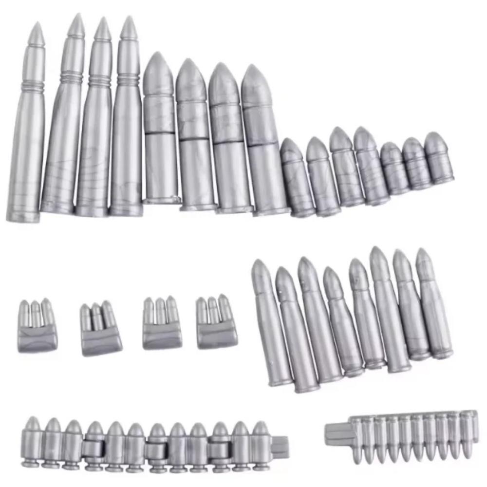 MOC WW2 Military War Weapon Soldier Accessories Building Blocks Roadblock Motorcycle Weapon case container Weapon Bag Brick Toy