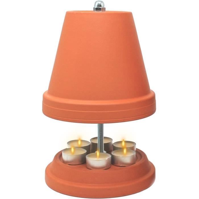 Chauffe-bougie multifonction - Non spécifié - Radiateur en céramique - Orange - Design contemporain - Intérieur