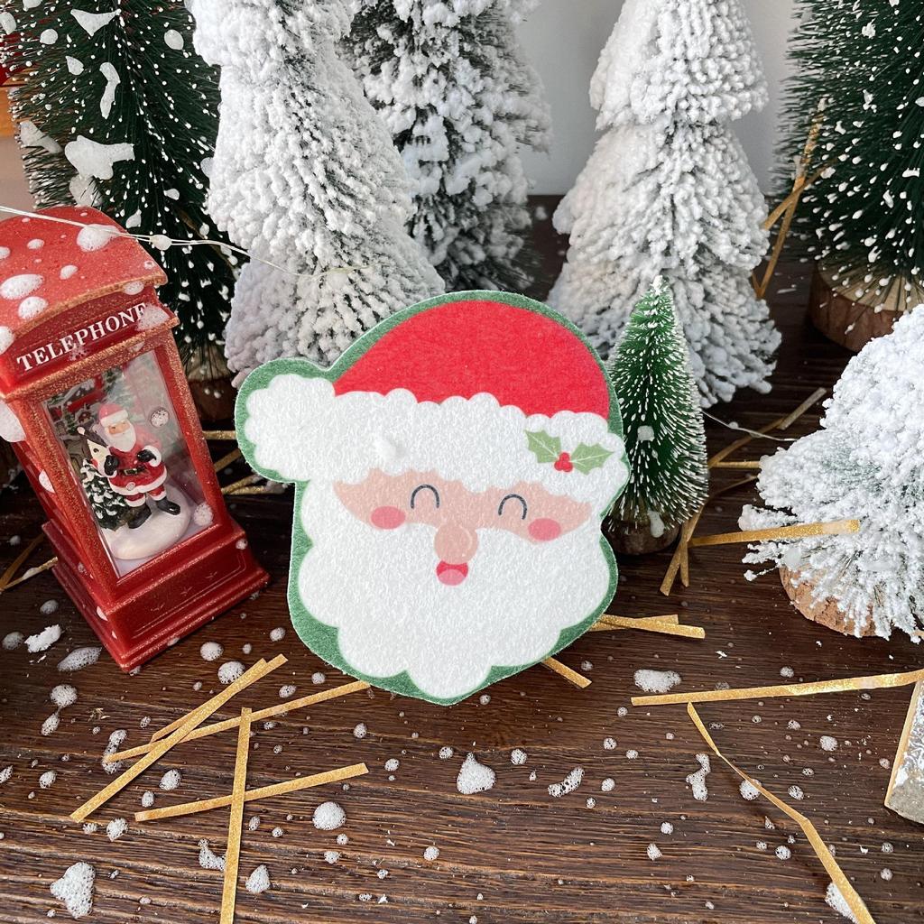 Christmas Festival Small Plush Doll Keychain with Hand Towel Headgear